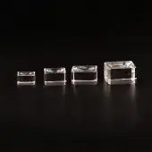 Square Shape Glass Display Base Stand Holder for Crystal Ball