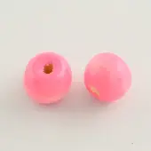 Dyed Natural Wood Beads