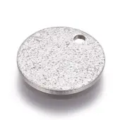 Tarnish Resistant 304 Stainless Steel Textured Pendants