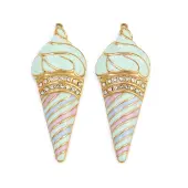 304 Stainless Steel Enamel Pendants