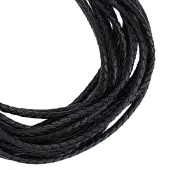 5M Braided Leather Cord with Core