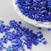 11/0 Two Cut Glass Seed Beads