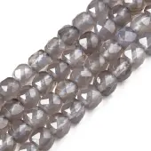 Natural Grey Agate Beads Strands