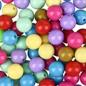 100Pcs Opaque Acrylic Beads