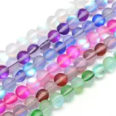 Synthetic Moonstone Beads Strands