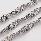 Tarnish Resistant 304 Stainless Steel Singapore Chains