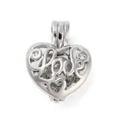 Alloy Bead Cage Pendants