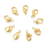 Brass Lobster Claw Clasps