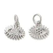 Brass Micro Pave Cubic Zirconia Pendants