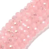 Baking Electroplate Glass Beads Strands