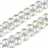 Electroplate Glass Beads Strand
