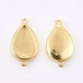 Brass Cabochon Connector Settings