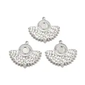 Non-Tarnish 304 Stainless Steel Pendant Cabochon Settings
