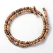 Natural Coconut Rondelle Bead Strands