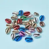 30Pcs Electroplated Sea Shell Beads
