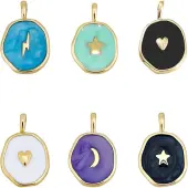 ARRICRAFT Brass Enamel Pendants