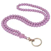 Rose Silicone ID Card Neck Strap Card Holder