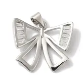 Rack Plating Brass Micro Pave Cubic Zirconia Pendants