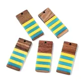 Epoxy Resin & Walnut Wood Pendants