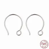 Rhodium Plated 925 Sterling Silver Earring Hooks