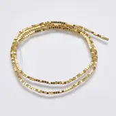 Electroplate Non-magnetic Synthetic Hematite Bead Strands