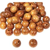 Round Wood Beads