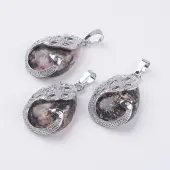 Natural Rhodonite Pendants
