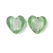 Handmade Silver Foil Lampwork Glass Beads