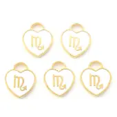 Light Gold Plated Alloy Enamel Pendants