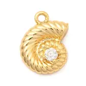 Brass Micro Pave Cubic Zirconia Charms