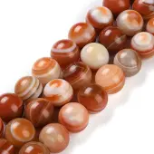 Natural Eye Agate Beads Strands