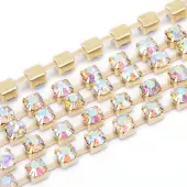 Brass Rhinestone Strass Chains