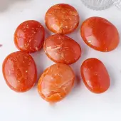 Natural Red Aventurine Palm Stones