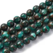 Synthetic Gold Clinquant Stone Beads Strands