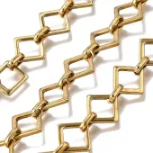 Ion Plating(IP) 304 Stainless Steel Rectangle Link Chains