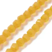 Electroplate Transparent Glass Beads Strands