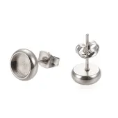 Non-Tarnish 304 Stainless Steel Stud Earring Settings
