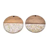 Epoxy Resin & Walnut Wood Pendants
