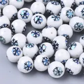 Christmas Opaque Glass Beads