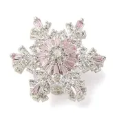 Brass Micro Pave Cubic Zirconia Beads