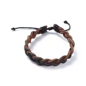 Adjustable Cowhide Leather Cord Braided Bracelets
