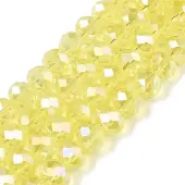 Electroplate Glass Beads Strands
