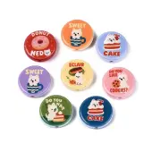 Printed Opaque Acrylic Beads