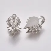 Platinum Plated Brass Ice Pick Pinch Bails