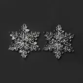 Christmas Transparent Acrylic Connector Charms
