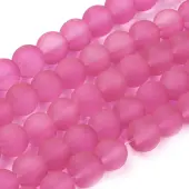 Transparent Glass Bead Strands