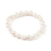 Natural Baroque Keshi Pearl Beaded Stretch Bracelet for Women