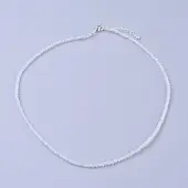 Natural Rainbow Moonstone Beaded Necklaces
