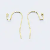 Long-Lasting Plated Brass Earring Hooks