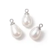 Natural Cultured Freshwater Pearl Teardrop Pendants